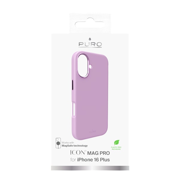 iPhone 16 Plus -silikonisuoja ICON MAG PRO, pinkki