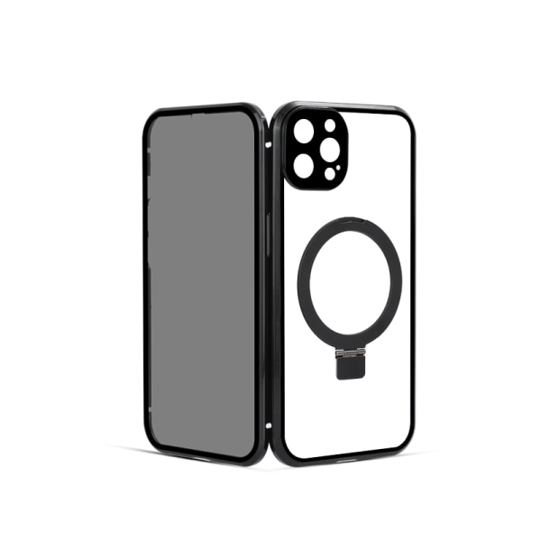 Magneettinen suojakotelo jalustalla iPhonelle iPhone 14 Plus Musta