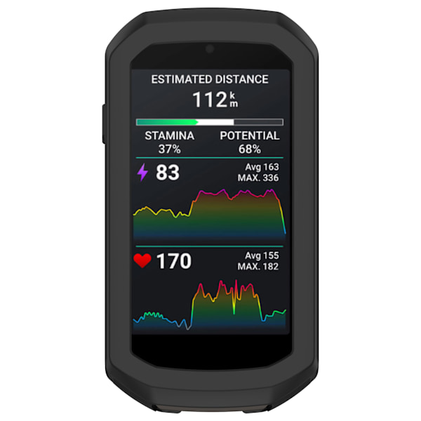 Silikonikuori Garmin Edge 1050:lle Musta