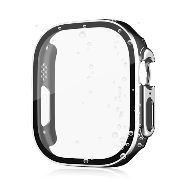 Dobbeltfarvet vandtæt galvaniseret etui til Apple Watch 44 mm Sort