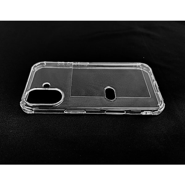iPhone 15 Plus Skal med Korthållare, Slim Skyddande Stöttåligt Genomskinligt Mobilfodral för iPhone 15 Plus