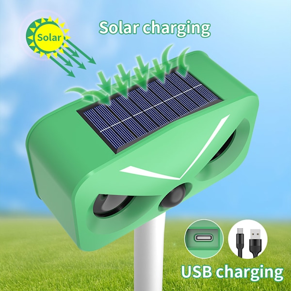 Soldriven gnagare repeller