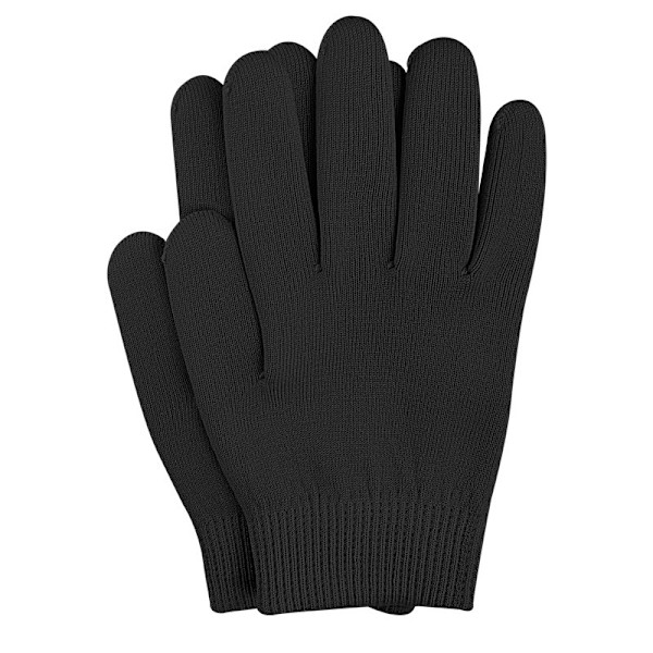 Gel Infused Moisturizing Gloves - Black