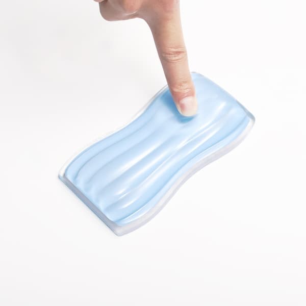 Gennemsigtig Silikone Musemåtte - Ergonomisk Design for Komfort Blue Blue