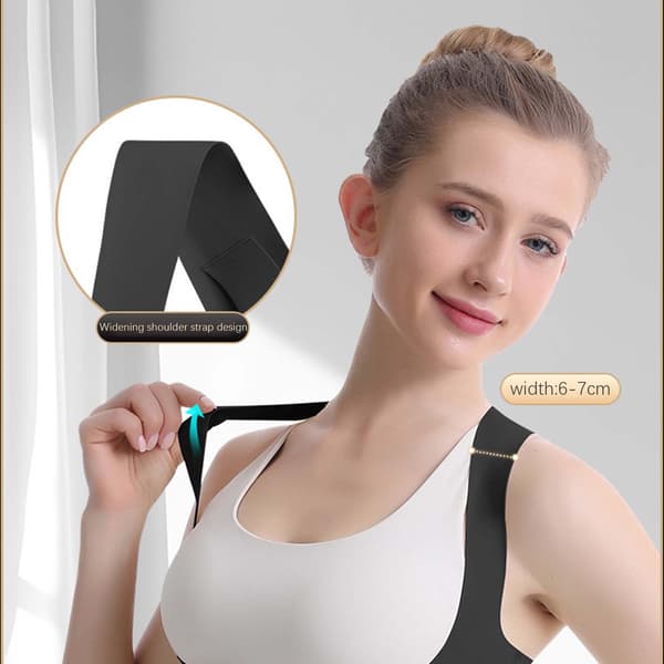Posture Corrector for rygstøtte - let og åndbar Black S Black S
