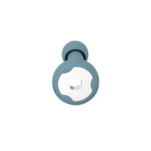 Støjdæmpende ørepropper - Opgraderede silikoneørepropper med filterring, makaronforseglingsstrimmel og PP-opbevaringsboks Grey+Blue Grey+Blue