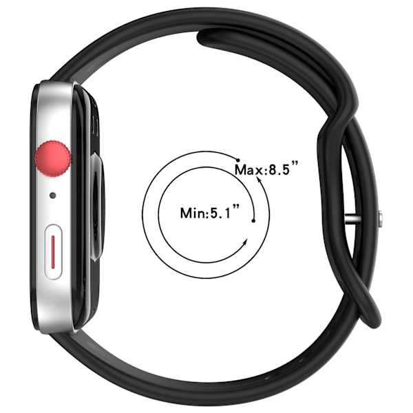 Silikone Huawei Watch Fit 3/4 Rem - Erstatningsbånd Sort
