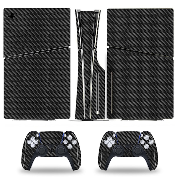 Skin Stick Protective Skin til PS5 Slim Console Sort+grå