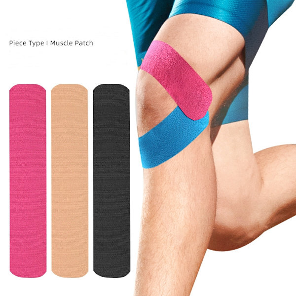 I-Shape kinesiologitejp (10-pack) Svart
