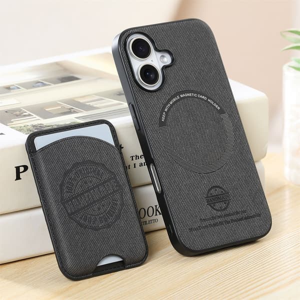 Kortholder Telefoncover til Samsung S24 PLUS/S25 PLUS - Sort, Stødsikkert