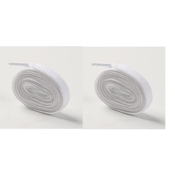 Platta Skosnören i Polyester, 4 par White S White S