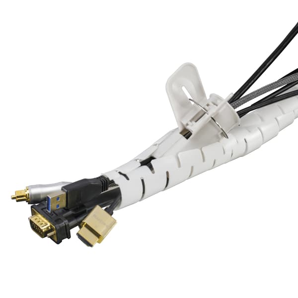 Nylon wire tube, 25mm diameter tool included, 5m, white