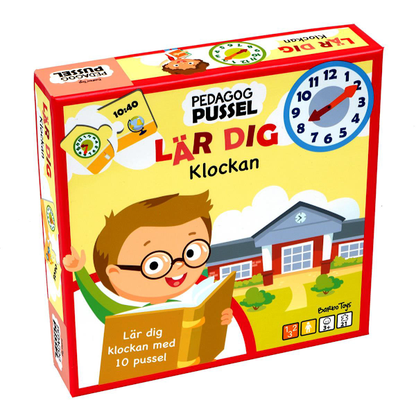 Palapeli Classic Pedagog Pussel Lär Dig Klockan (SE)
