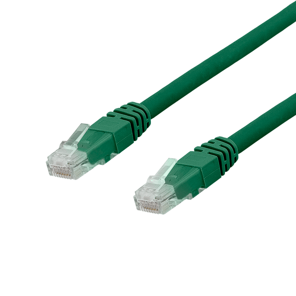 U/UTP Cat6a patch cable, LSZH, 2m, green