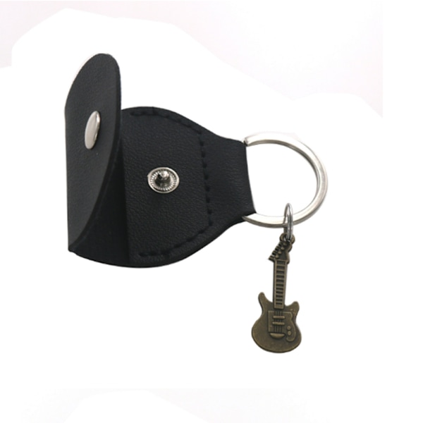 Guitar Pick Holder Taske med Vintage Charm Sort