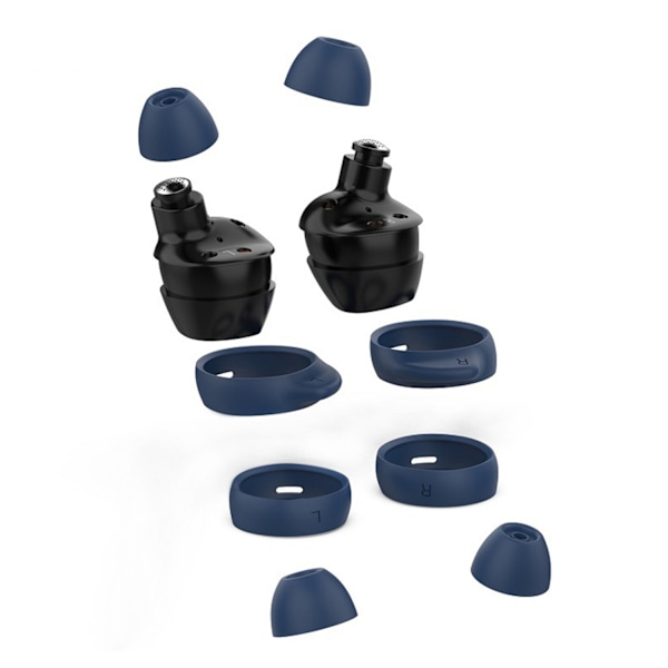 8-pack öronkuddar för Samsung SM-R170 Galaxy Buds Svart
