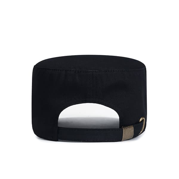 Herr Bomulls Flat Cap - Justerbar Basebollkeps för sommaren Black Black