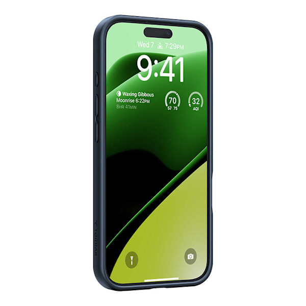 Torras Ostand Pro -kotelo iPhone 16 Plus:lle (musta)