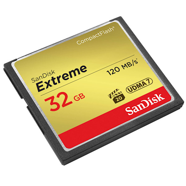 SANDISK Minneskort CF Extreme 32GB 120MB/s UDMA7