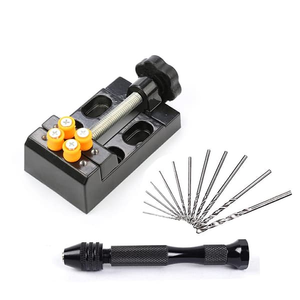 Verktygssats med Micro Spiralborr Black Black