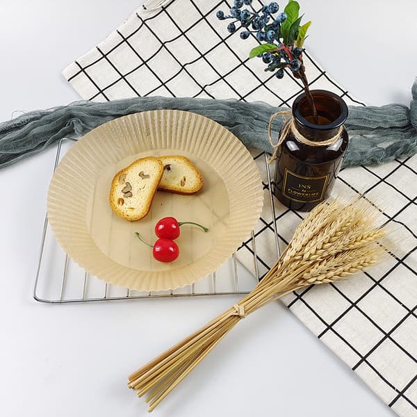 Engangspapir til airfryer, 100 stk. Brown 23 cm Brown 23 cm