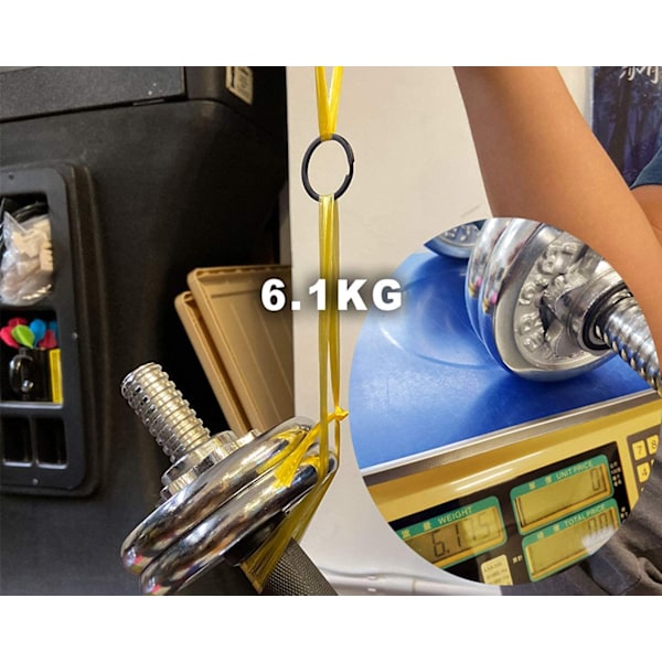 Rund karbinhake / öppningsbara ringar 15-pack Svart