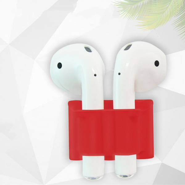 Anti-Lost silikonrem för AirPods Bluetooth-hörlurar Svart