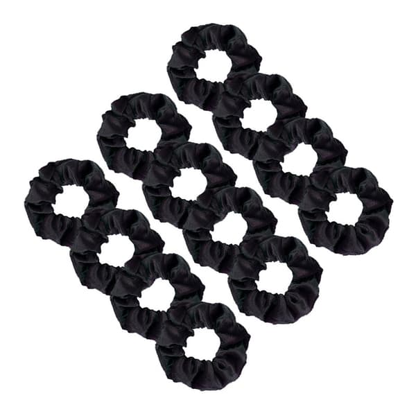Naisten samettihiukset (12 kpl) Black Black