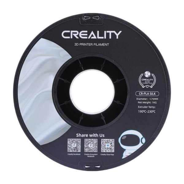 CR-Silk PLA Filament Creality (valkoinen)