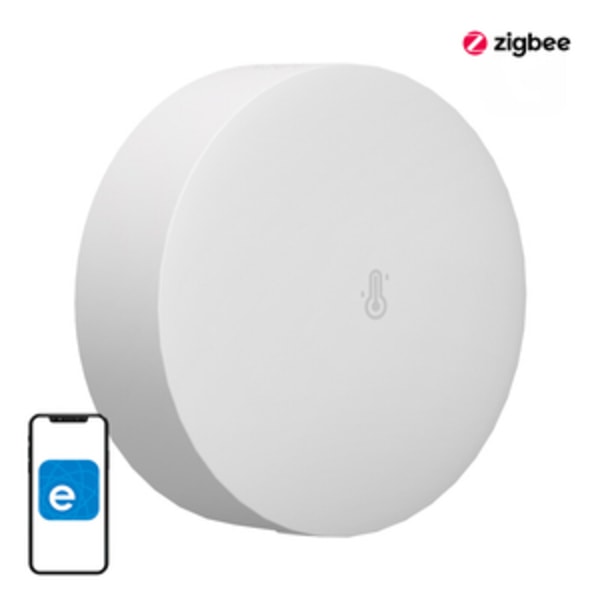 ZigBee Sonoff SNZB-02P smart temperatur- og fugtighedssensor (rund)