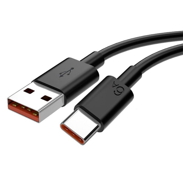 6A Supernopea Type-C -datalatauskaapeli, suuri virta, 2 kpl 2 m 2 m