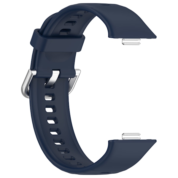 Silikonarmband för Huawei Fit 4 - Ljusrosa, Silverspänne Blå