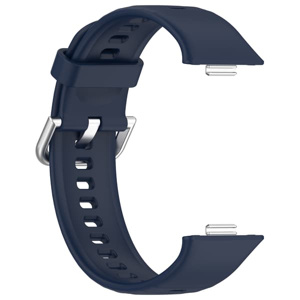 Silikonerem til Huawei Fit 4 - Lys Pink, Sølvspænde Blue Blue