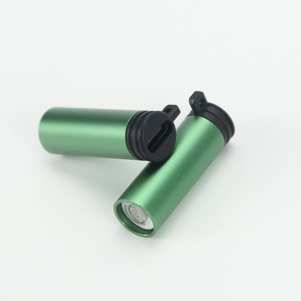 Type-C mini blæs-til-antænding lighter (2-pak) – USB-C 6.5W 5V1.3A, aluminiumlegering, vindbestandig, OTG-kompatibel Green Green