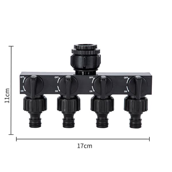 4-vejs ventilmanifold-fordeler - effektiv vandgennemstrømning