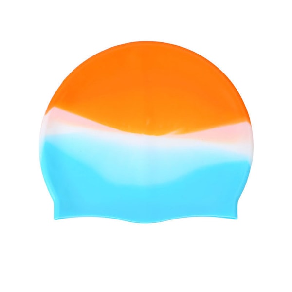 Silikon badmössa Blå+orange