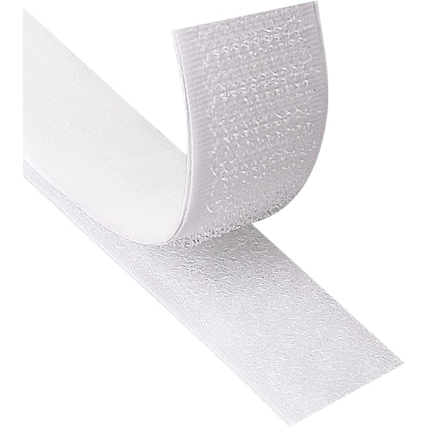 INF Velcro med selvklæbende tape Hvid 2 cm / 8 m