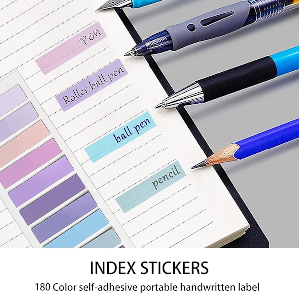 Sticky Notes - Farverige bogfaner