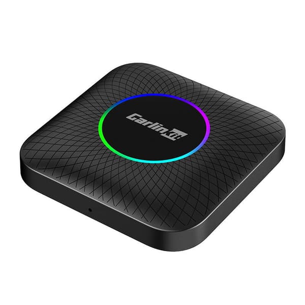 Carlinkit TBOX PLUS LED trådlös adapter, 4G/64G, Apple Carplay/Android Auto (svart)