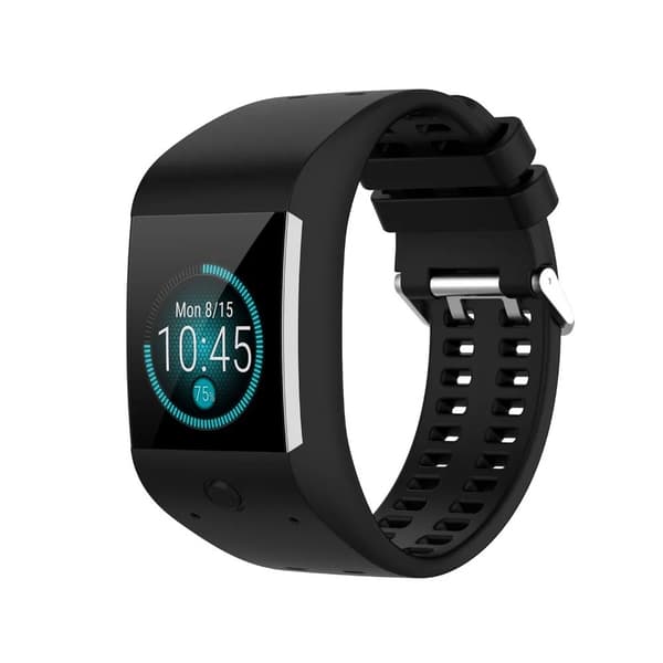 Silikoninen kellonranneke Polar M600:lle Black Black