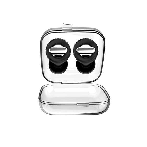 Melua vaimentavat korvatulpat Black + Silver Black + Silver