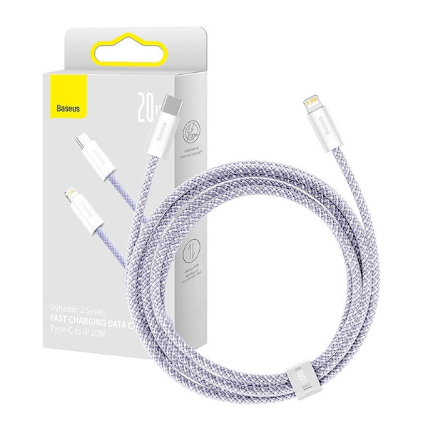 USB-C-Lightning-kaapeli Baseus Dynamic 2 Series 20W 2m (violetti)