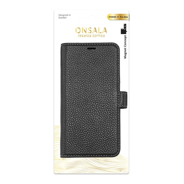 COLLECTION Wallet Læder Sort   iPhone 11 PRO MAX