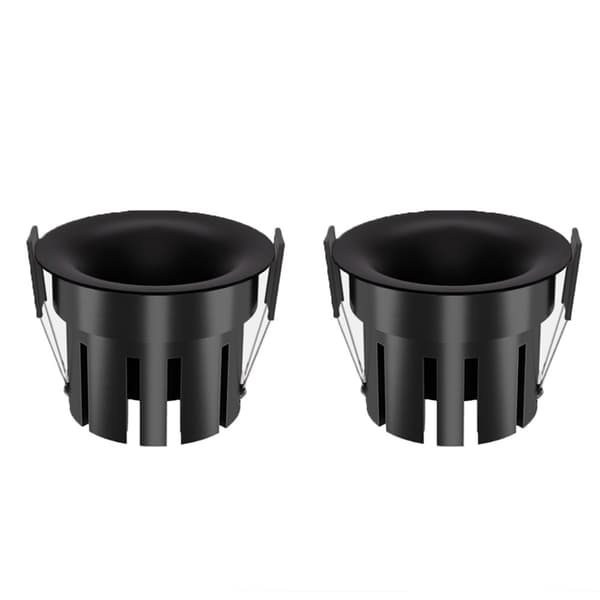 2-pack LED Infällda Spotlights Böjd Ramlös 7W - 4000K, 75mm Utskärning, Hög CRI för Vardagsrum, Sovrum och Hallar
