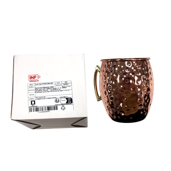 Elegant Cocktailglas i Hammeret Kobber M M