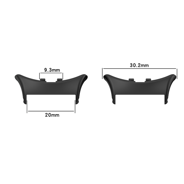 Anslutningsstycke för Vivo Watch5 - 20mm Innerdiameter Svart