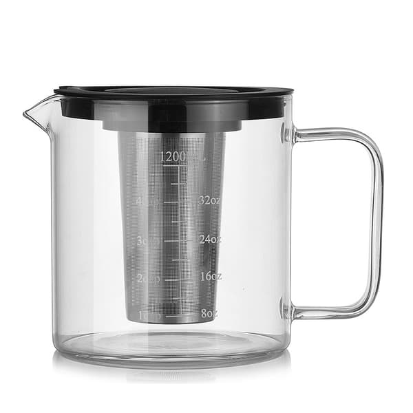 1200ML Straight Body Glas Cold Brew Kaffemaskine