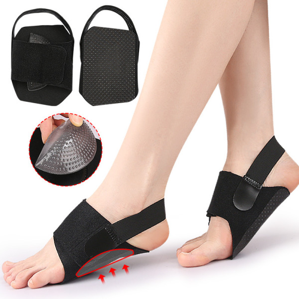 1 par Anti-Slip Flat Arch Support Orthotic Inserts halve indlægssåler