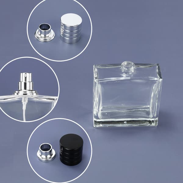 Parfumeflaske Spraydyse 02-18 Skruehætte Silver Silver