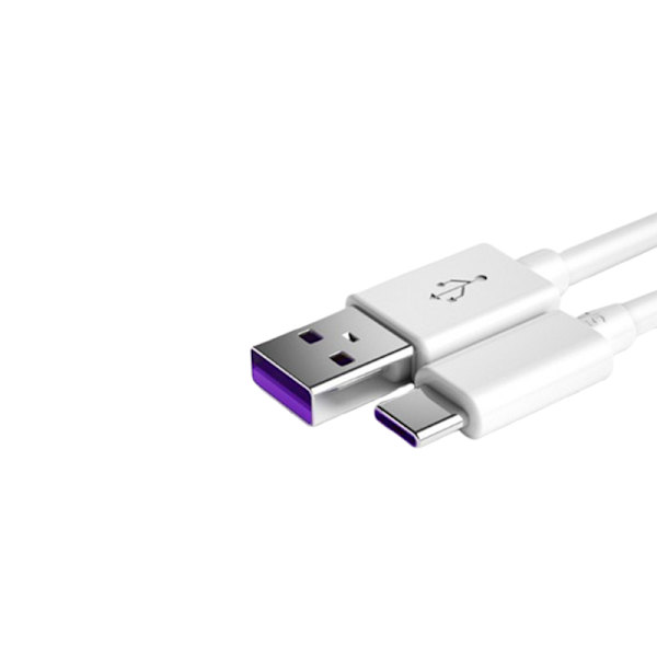 3A Snabbladdning Type-C Kabel (2-Pack) Vit L